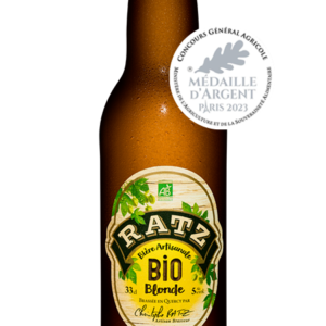 Bière Ratz Bio Blonde - Médaillée d'Argent Paris 2023